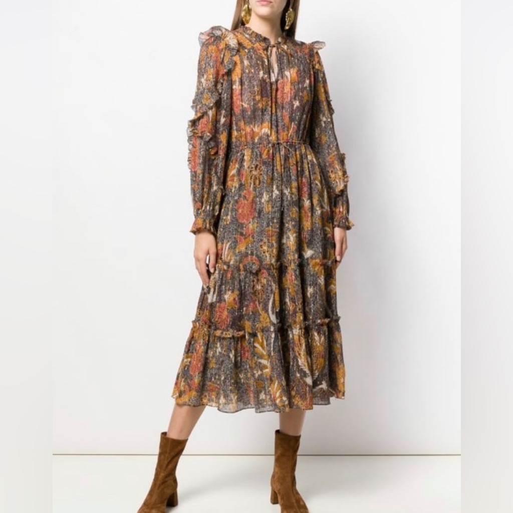 Ulla Johnson Paola Midi Dress Sz 8